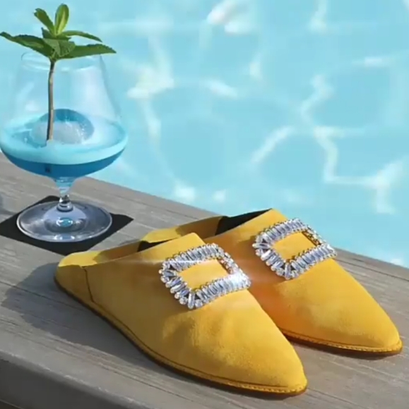 SOLD💔NIB✨ROGER VIVIER✨ Bab Viv Strass Mules - Picture 5 of 15